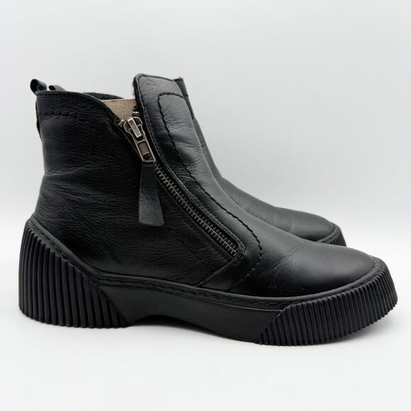 Spring Step Womens Kelko Ankle Boots EU 38 US 7.5-8 Black Leather EUC - Picture 3 of 12